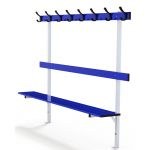 Banc de vestiaire fixation murale