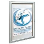 Vitrine murale intÃ©rieure anodisÃ©e