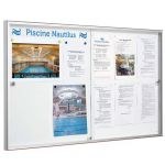 Vitrine intÃ©rieure alu coulissante