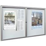 Vitrine alu double battant