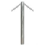 Potelet Ã  anneaux pour chaÃ®ne galvanisÃ©