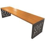 Banquette design bois et acier Sophia