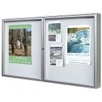 Vitrine City Ã  double battant anodisÃ©e