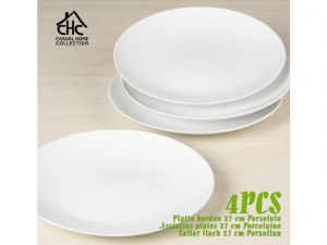 Assiette plate porcelaine 27 cm Casual Home