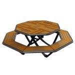 Table pique-nique octogonale Carnac