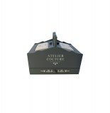 Boîte à couture en bois peint - gris foncé