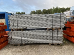 13,5 ml. Rack a palette charge lourde Galvanisé Échelle galvanisée palettier lisse oran...