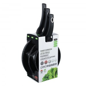 Set de 3 poêle en pierre