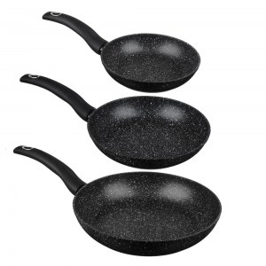 Set de 3 poêle en pierre