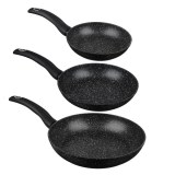 Set de 3 poêle en pierre