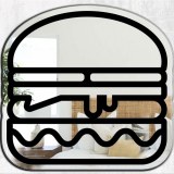 Miroir en forme de burger