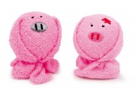 Lot de 2 Serviettes "Cochon Porte-Bonheur"