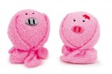Lot de 2 Serviettes "Cochon Porte-Bonheur"