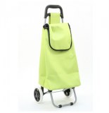 Chariot de courses uni vert - caddie, poussette de marché