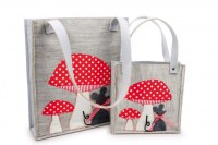 Lot de 2 Sacs en Feutre "Amanite et Souris"
