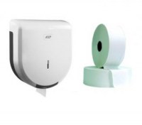 Distributeur papier toilette + 6 bobines