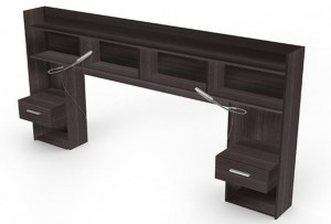 30 x Tête de lit chêne vulcano pour lit de 120cm