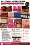 Lot de maquillage neuf – palettes, rouges à lèvres, highlighters – idéal revendeur