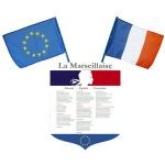Pack Loi Ã©cole Blanquer - Ecusson + Drapeaux France & Europe