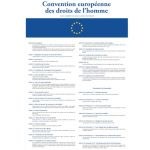 Plaque Convention EuropÃ©enne des Droits de l'Homme