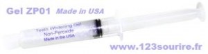 Gel ZERO PEROXIDE en seringue de 10 ml