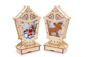 Lot de 2 Lampes "Conte d'Hiver"