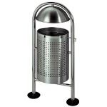 Corbeille basculante inox 30L