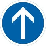 Panneau Sens obligatoire B21b