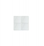 Ensemble de 4 miroirs carrés 20 x 20 cm - fixation ultra rapide à ad