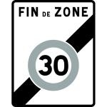 Panneau Fin de zone 30B51
