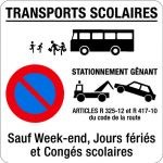 Zone stationnement transports scolaires