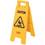 Panneau d'avertissement sol glissant