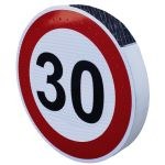 Panneau lumineux solaire INTERDICTION