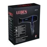 Sèche-cheveux pro set 5pcs 3 temp., 2000W, Plastique LEBEN