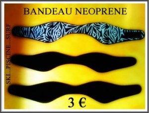 Lot Bandeaux néoprène