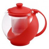 Vente de 2200 théière ronde 0.75L rouge RENBERG