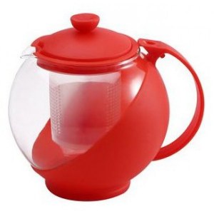 Vente de 2200 théière ronde 0.75L rouge RENBERG
