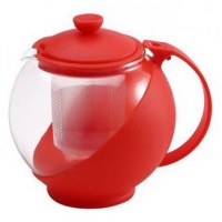 Vente de 2200 théière ronde 0.75L rouge RENBERG