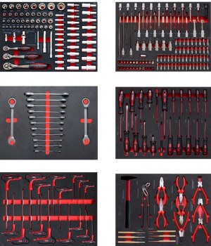 SERVANTE D'ATELIER ALPINA 399 PIÈCES 7/6PROFESSIONNEL EVA PRO RENFORCER