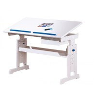 Bureau pour enfant avec plateau inclinable - baru - meuble rose ou ble