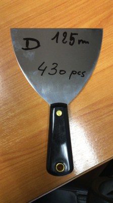 Lot de 3 couteaux à enduire en inox professionnel