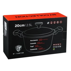 Faitout Ø20cm, revêtement en marbre complet SATOSHI