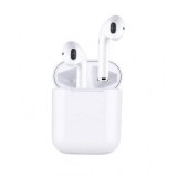 Ecouteurs sans fil pour smartphone avec boitier de rechargeable Blanc