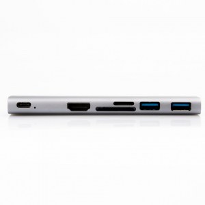 ADAPTATEUR 7in1 HUB USB-C HDMI SD POUR MACBOOK PRO / AIR H7