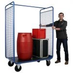 Chariot de dÃ©sserte 2 cÃ´tÃ©s grillagÃ©s