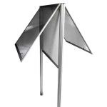 Vitrine sur pied double face