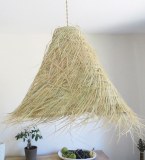 Abat jour en paille