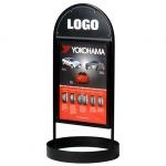 Porte-affiche base circulaire