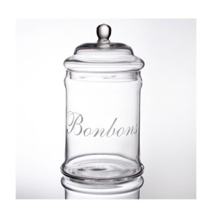 Bonbonnière en verre - bocal à bonbons