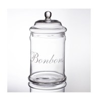 Bonbonnière en verre - bocal à bonbons
